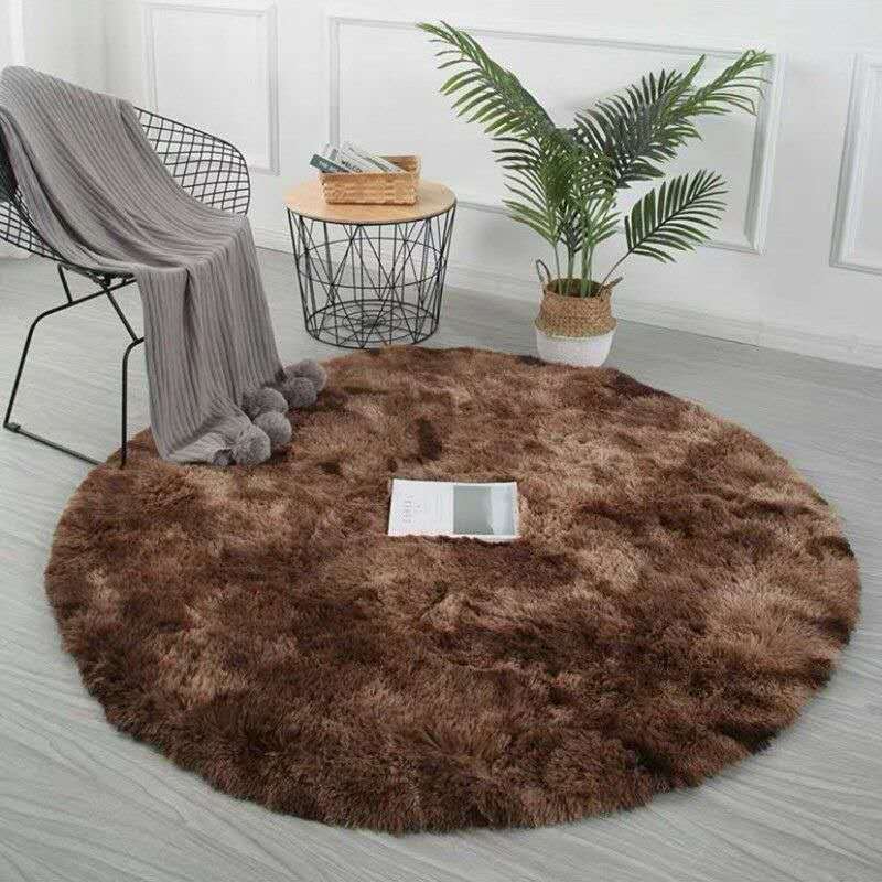 Tie-dye Living Room Carpet Round Wear-resistant Coffee Table Mat Sofa Blanket Bedroom Bedside Blanket