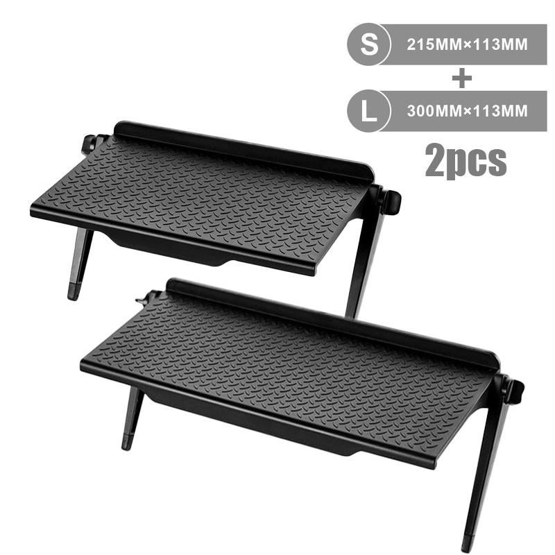 2pcs Rack Tv Monitor Organizer Screen Top Storage Shelf Holder Practical Home Storage Computer Office Multi-functional Organizer