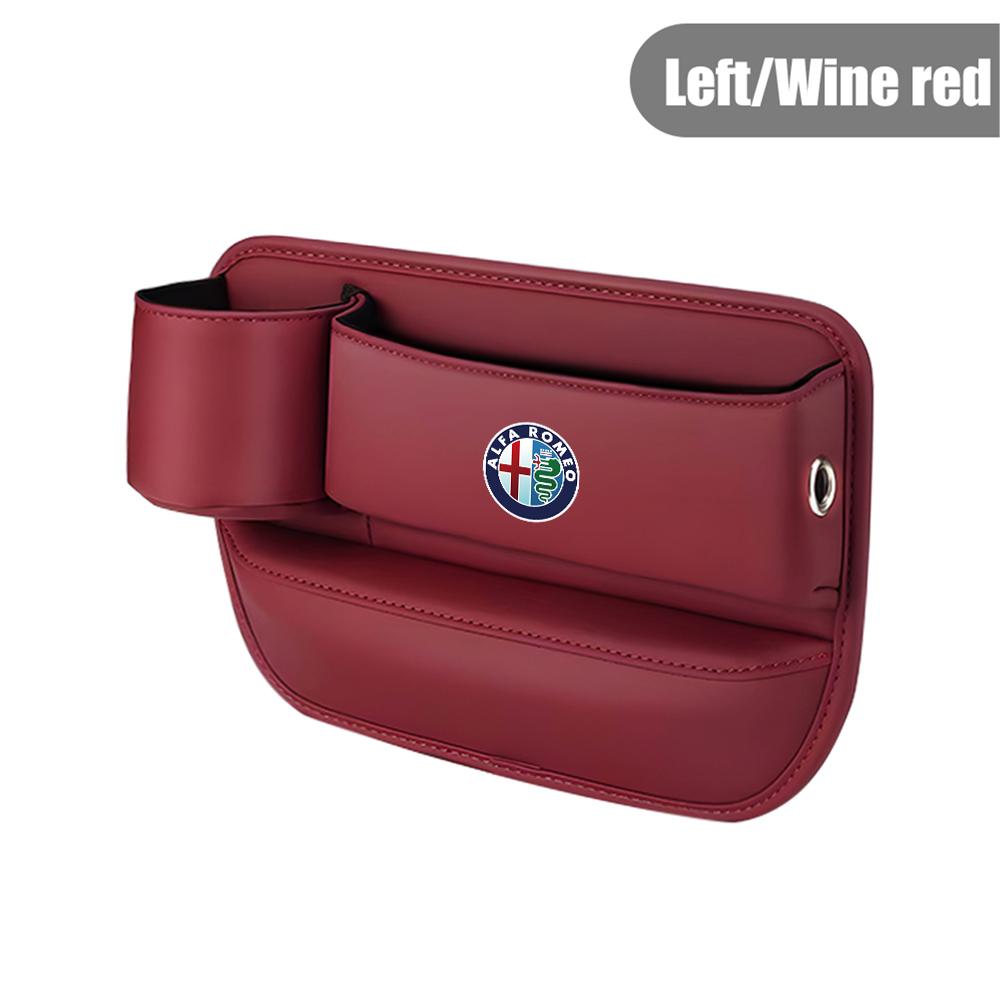Pro Alfa Romeo Úložný box na škvíry a mezery v sedadle, držák na nápoje Pro Alfa Romeo 4C 159 Spider Giulia Giulietta 156 Mito 147
