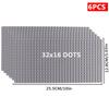 6PCS Classic Base Plates Blocks 32x32 32x16 50x50 Dots ABS Plastic Building BasePlates Bricks Assembly City Road MOC  City Toys
