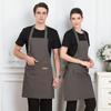 Adjustable Chef Apron with 2 Pockets - Professional Polyester Work Apron for Cooking, Baking, Gardening, BBQ, Coffee Shop, Beauty Nails Studios