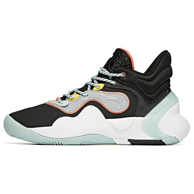 

new Anta Speedy Decision KT Thompson Cushioning Anti-Slip And Wear-Resistant Mid-Top Basketball Shoes Black Gray Green 43