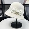 Fu Huan Australian Wool Autumn and Winter Hat Socialite French Top Hat Elegant Basin Hat Bucket Hat