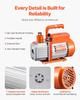 Vacuum Pump 3.5 CFM HVAC Single Stage Rotary Vane Vacuum Pump Oil Included