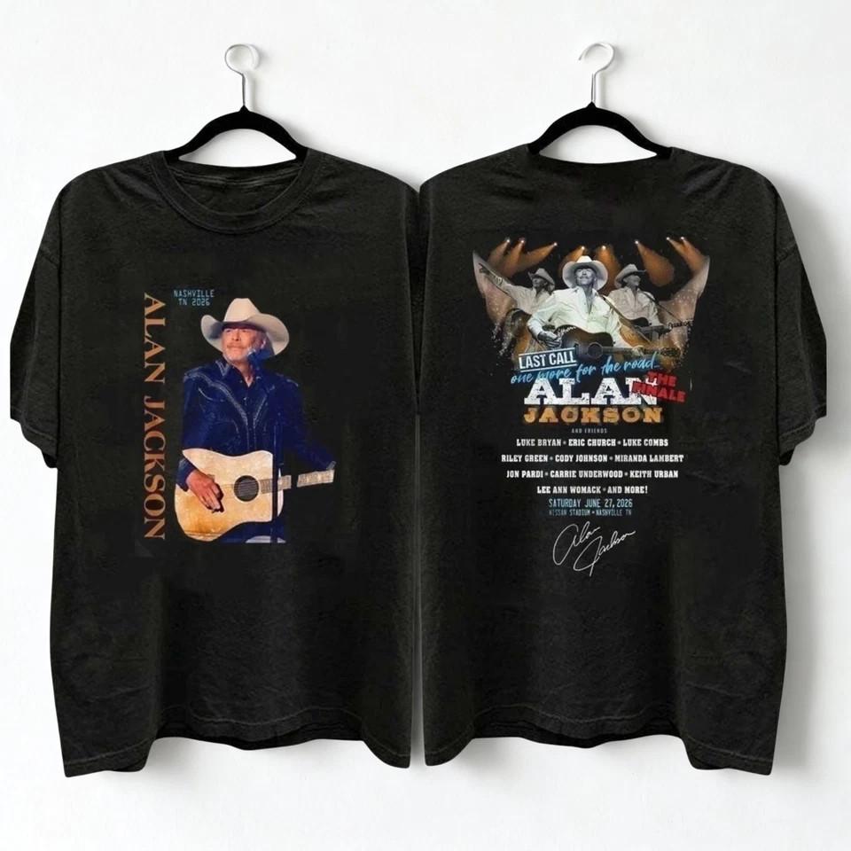 T-Shirt Alan Jackson Last Call Tour 2026 S-5XL