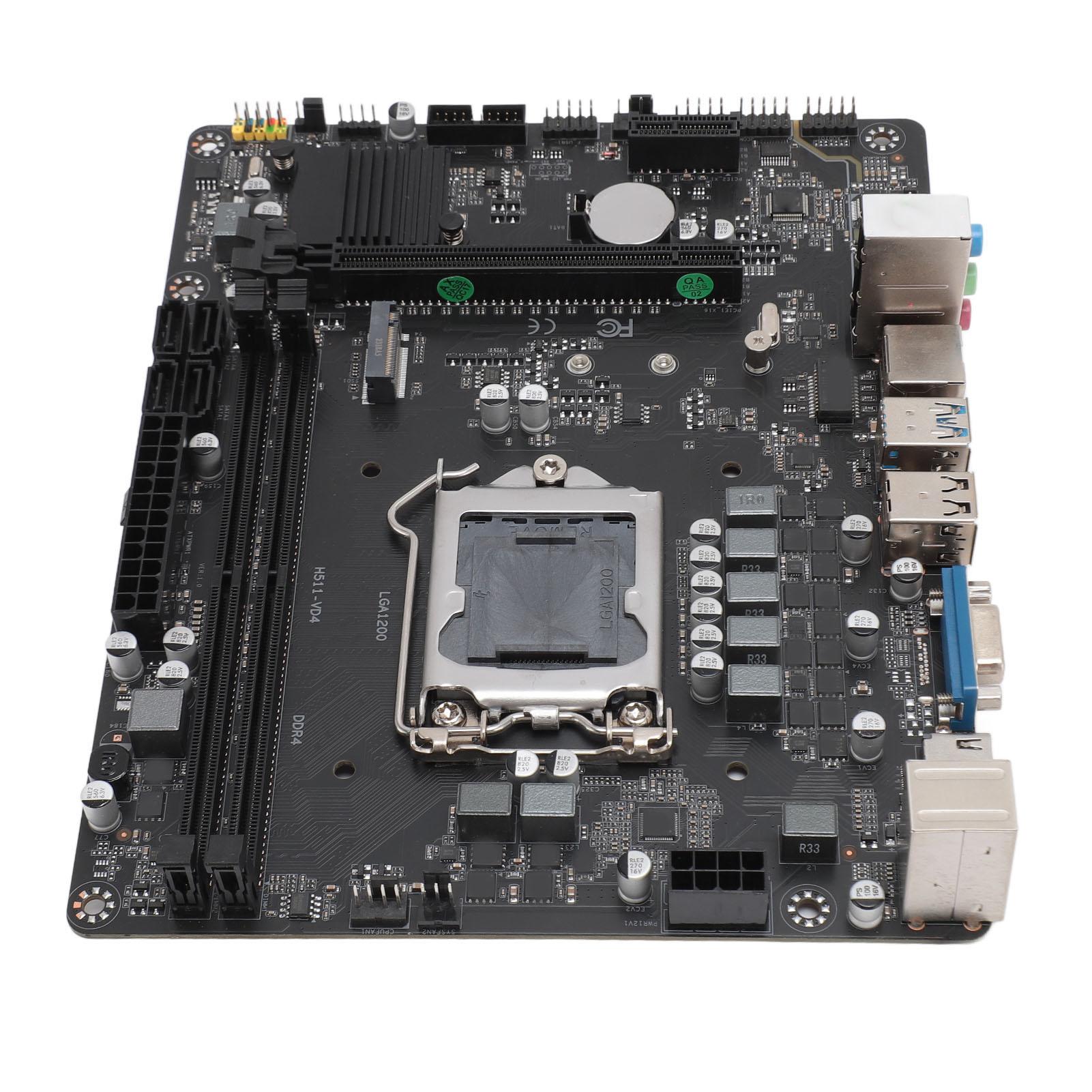 

Материнська плата H511 VD4 Двоканальна DDR4 LGA 1200 Багатоінтерфейсна Ігрова Настільна Материнська плата для ПК