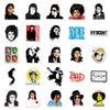 Adesivi Graffiti di Michael Jackson da 51 Pezzi per Valigie, Scooter, Telefoni, Auto e Tablet