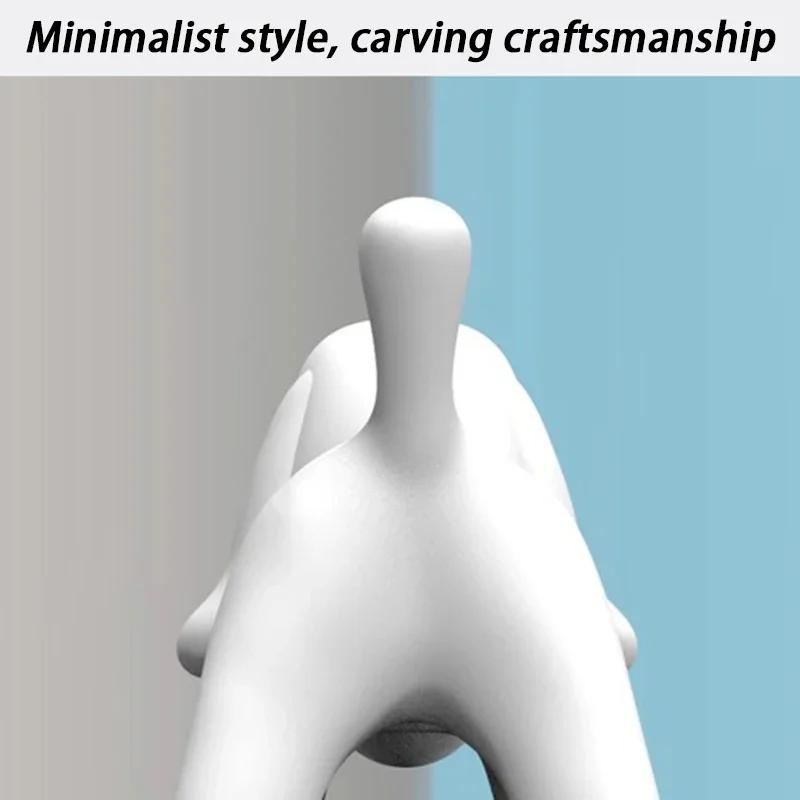 For Creative Dog Figurines Art Modern Nordic Miniatures Sculpture Aesthetic Elegant Sculptures Lonesome Dog Figurine Table Decor