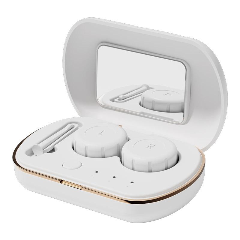 

Ультразвукова машина для чищення контактних лінз, Машина для чищення косметичних контактних лінз, Міні-портативне очищення, Заряджання білий