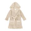 Children's Gold Velvet Pajamas - Autumn/Winter Homewear for Boys and Girls