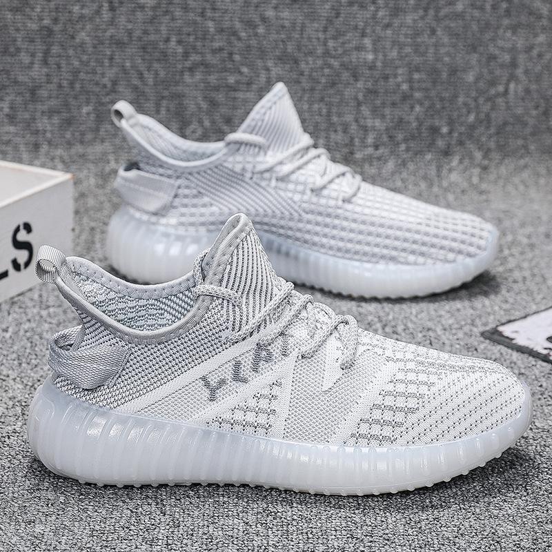 Breathable fly-woven men's shoes lightweight men's autumn mesh breathable trendy shoes mesh shoes