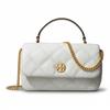 Willa Glossy Brand Logo Mini Tote Bag Women Tote Bags White 171934-100
