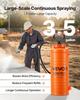 Industrieller Betonsprühgerät, 14L Edelstahl-Sprühgerät, Heavy Duty Tri-Poxy Pumpensprühgeräte, 52cm Lanze mit ergonomischem Pistolen Griff, 1,2m & 3m Schläuche, 2
