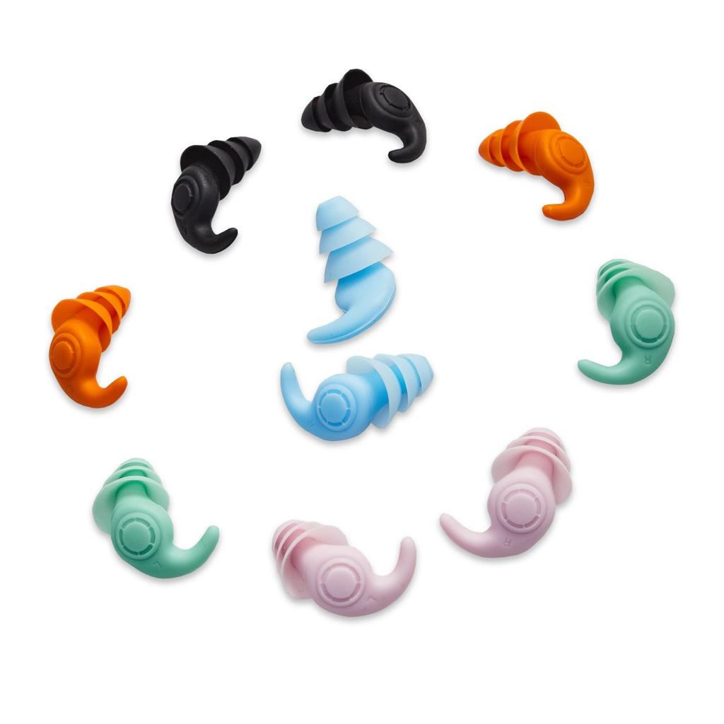 Soundproof Silicone Ear Plugs, Washable Hearing Protection, Noise Cancelling Earplugs for Travel Sleep Snoring