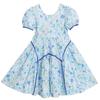 2025 Summer Mother-Daughter Floral Smocked Princess Dress - Korean Style Beach Outfit for Girls