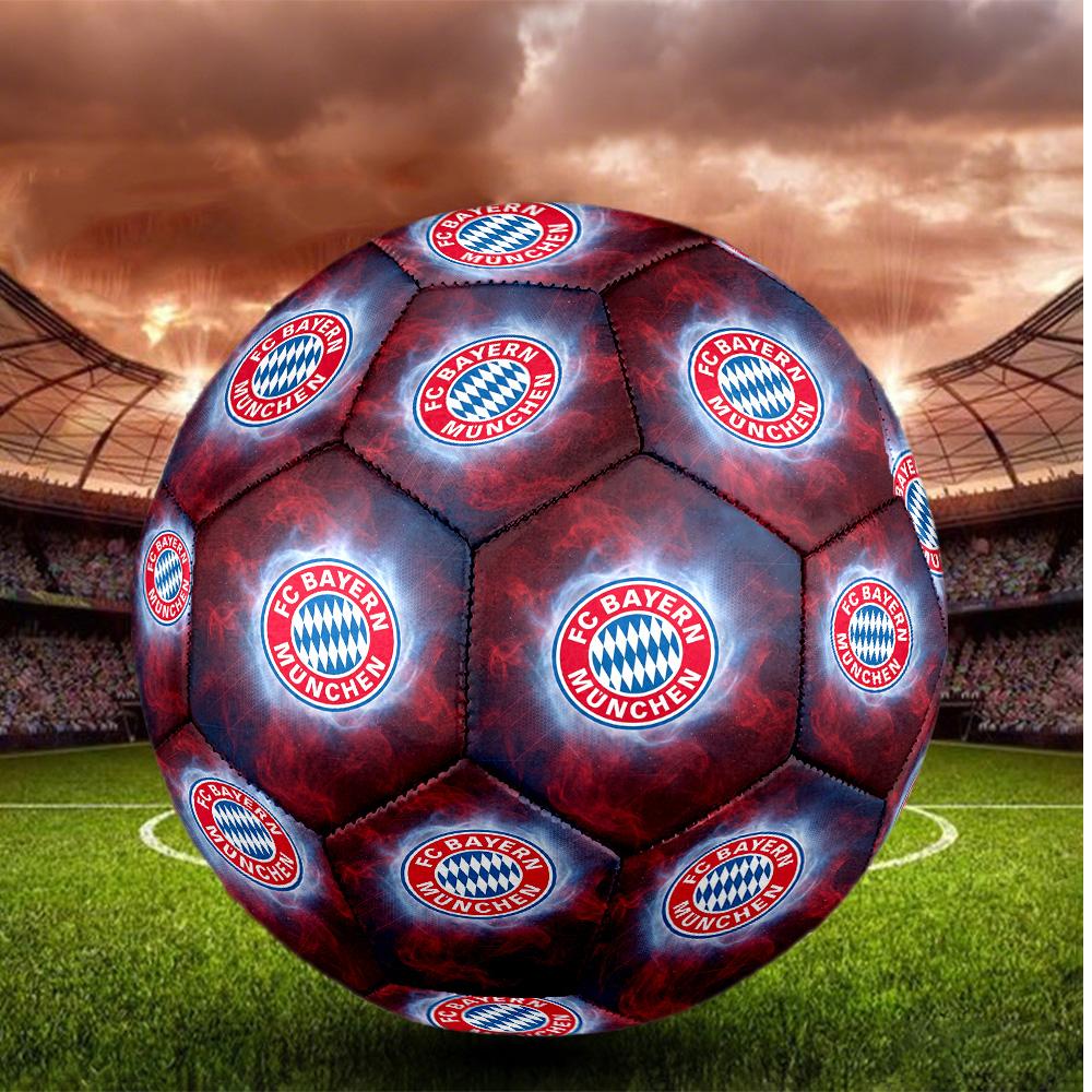 Bayern Monaco Pallone da Calcio Taglia 5 Alta Elasticità Pallone da Calcio Per Competizione All'aperto Allenamento Quotidiano Gioco