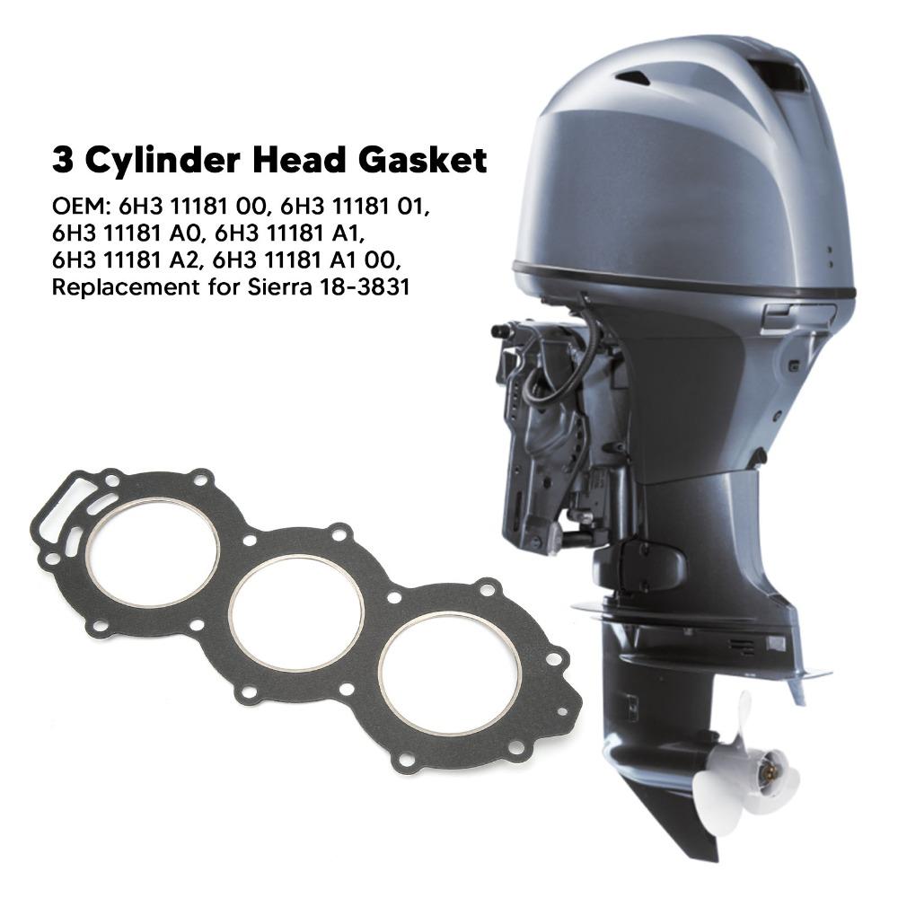Rustproof Cylinder Head Gasket 3 Cylinder Motor Head Gasket Outboard Motor Gasket  Boat Engine