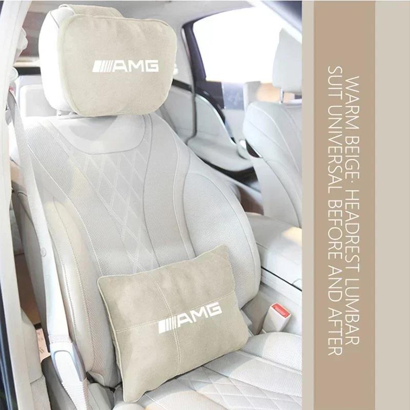 1pcs Car Seat Head Neck Rest Car Pillow Neck Headrest Cover Vehicular Pillow Seat Headrest For Mercedes Benz A B R G Class GLK
