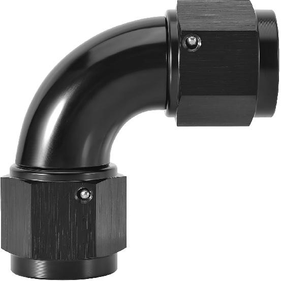 

EVIL ENERGY 6AN Female to 6AN Female 90 Degree One Piece Full Flow Swivel Coupler Union Fitting Adapter Aluminum 6AN