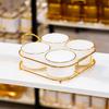 Luxury Compartmentalized Fruit and Snack Tray for Home Display