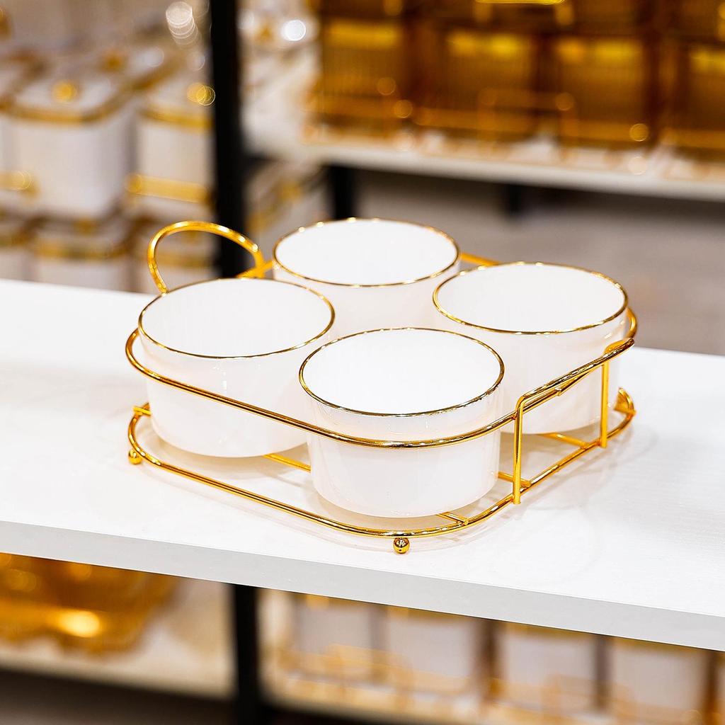 Luxury Compartmentalized Fruit and Snack Tray for Home Display