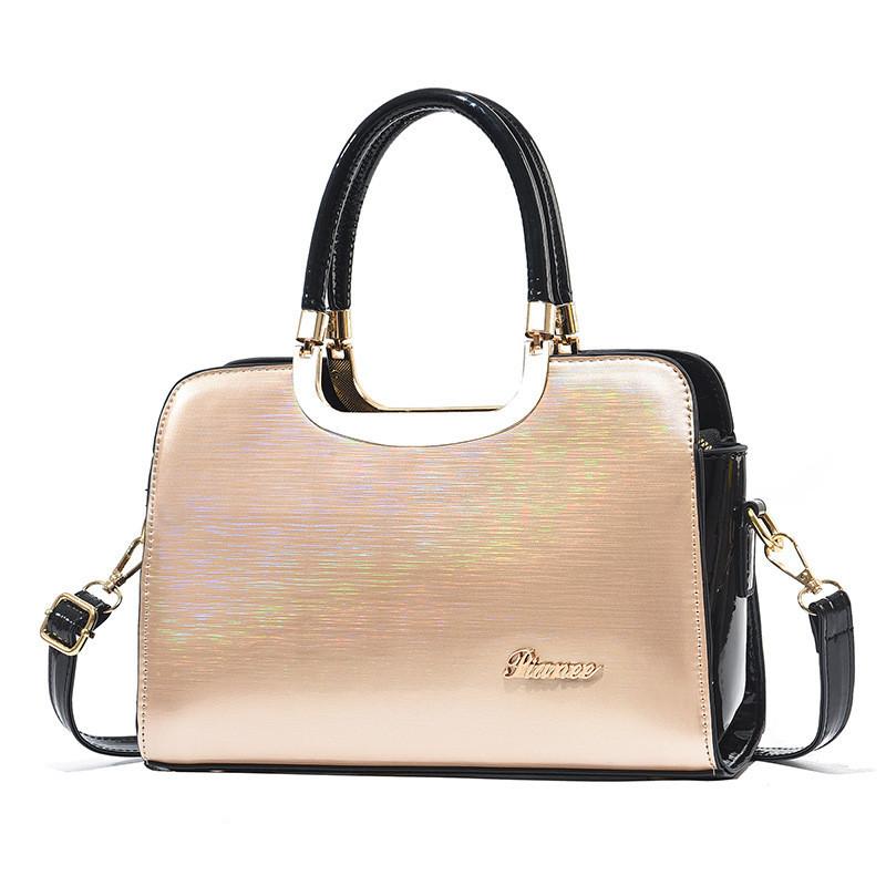 European And American Style Bright Leather Shell Bag For Women