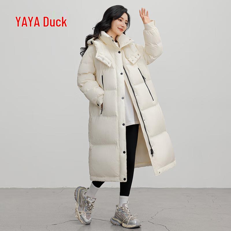 Yaya Damen Lange Winter Daunenjacke