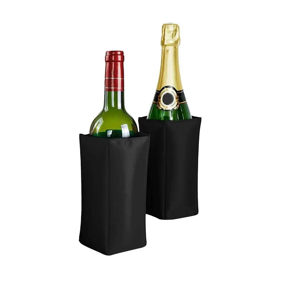 Freezer Gel Insulated Wine Bottle Cover Foldable Champagne Ice Pack Wine Cooler Sleeve  Party