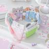 Cat Plush Idol Photocard Holder Cartoon Bus Card Holder Magnetic Animal Photocard Holder  School