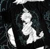 Anime Jujutsu Kaisen Gojo Satoru Six Eyes Black TShirt