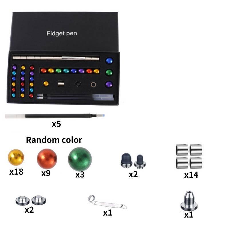Ball Relief Stress Magnetic Sensory Fidget Toys Kids Adults Magic Pen Toy Diy