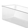 Clear Plastic Storage Bin Refrigerator Organizer Bin Household Double Ear Transparent Storage Box