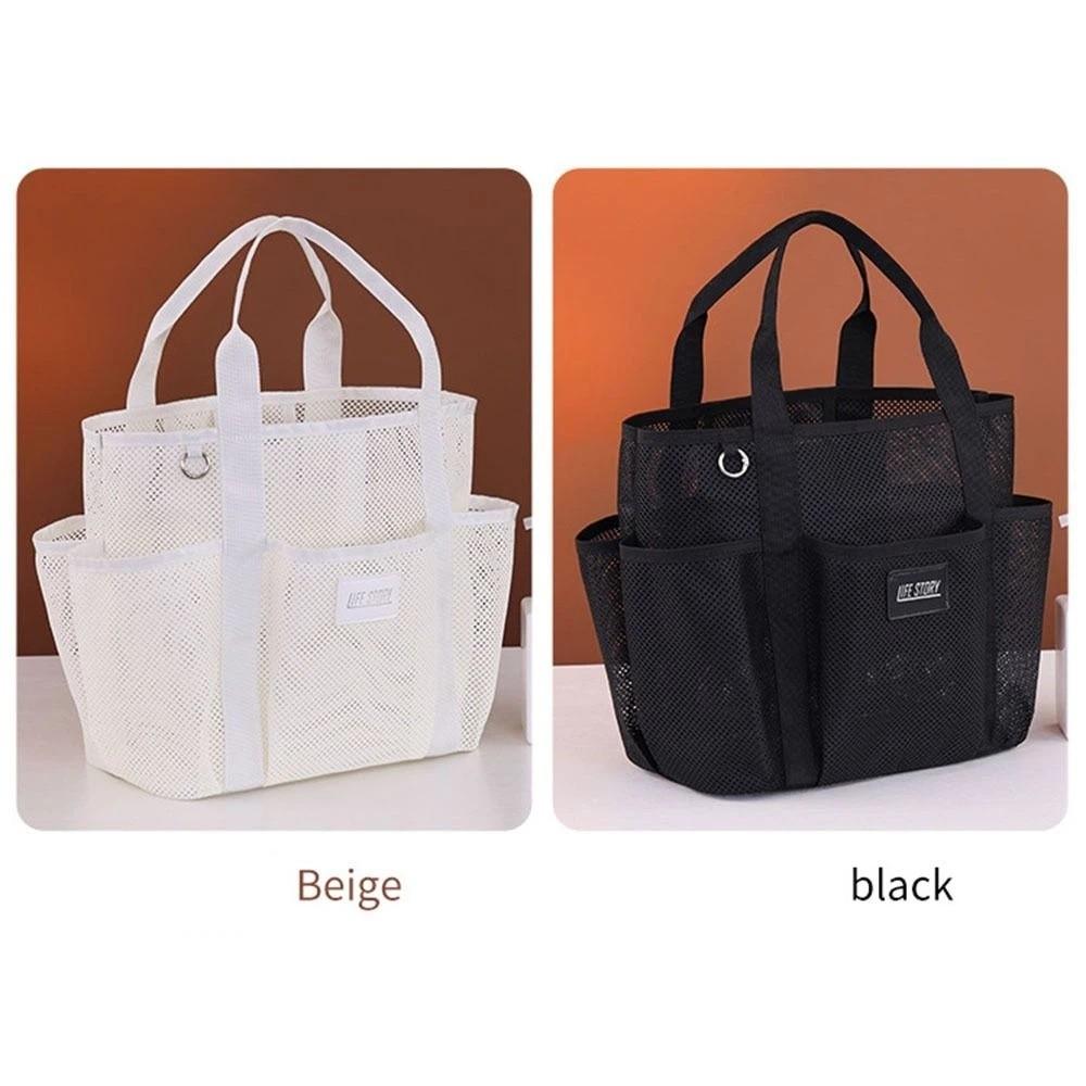 Multi Functional Pockets Mesh Beach Bag Multi-level Zoning Toiletry Organizer  Cruise Travel