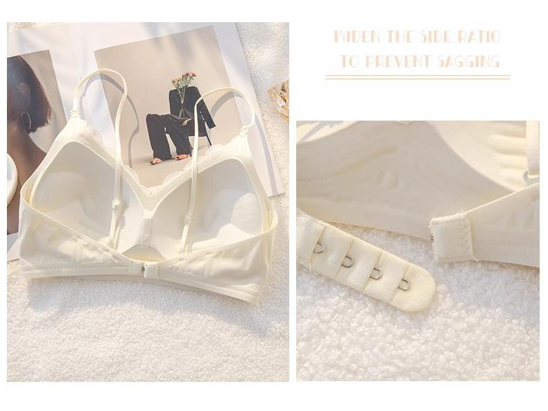 Reggiseno Push-Up Senza Cuciture da Donna - Supporto Invisibile, Scollo a Incrocio sul Collo, Spalline Sottili, Senza Ferretto, Aumento del Seno Piccolo