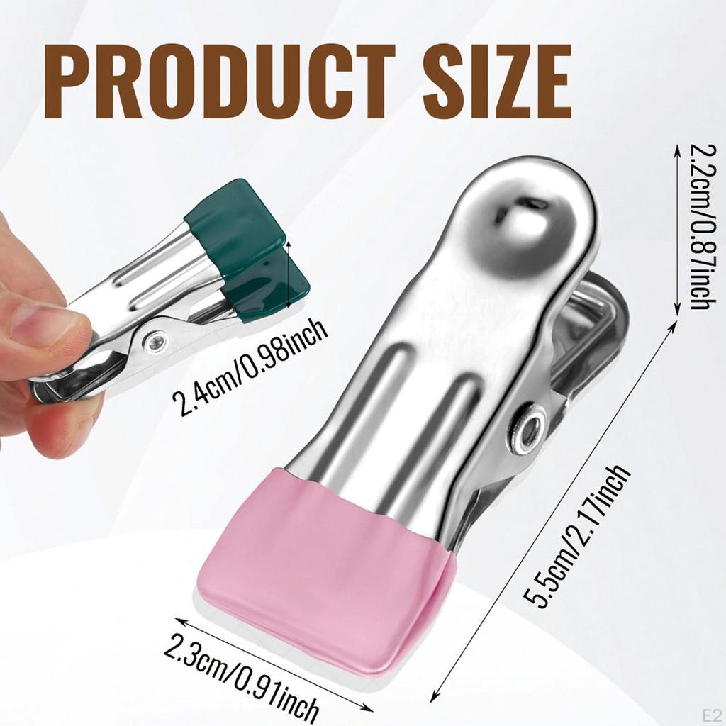 10 Pieces Stainless Steel Clothes Pins Laundry Pegs Practical Multifunctional Clothespins