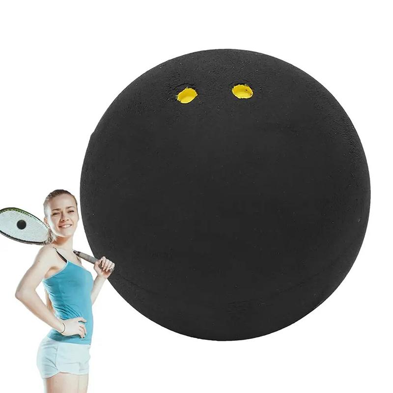 1Pc Double Yellow Point Squash Balls Rubber Squash Racquet Balls Squash Speed Training For Double Yellow Dots Squash Ball