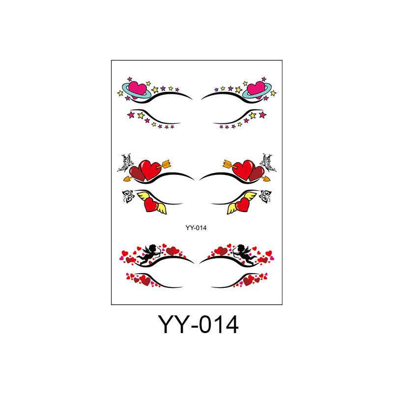 Waterproof Disposable Eyeshadow & Eyelash Tattoo Stickers - Sweatproof, Easy to Clean