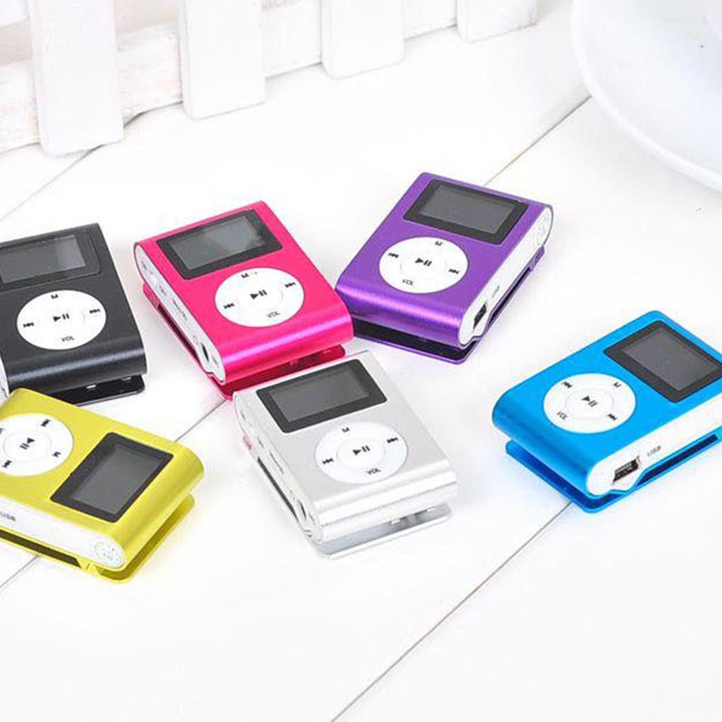 Mini MP3 Player Portable Metal Clip Music Supporting 3.5mm Interface Micro Stereo Fashion Display Relaxing