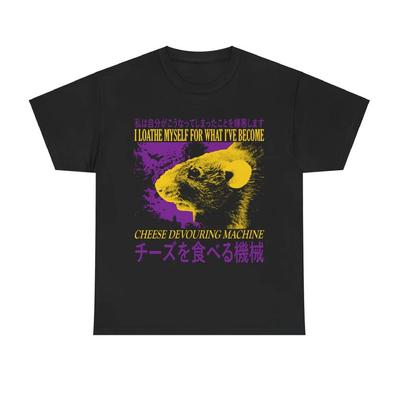 Käse Verschlingende Maschine Ratte T-Shirt