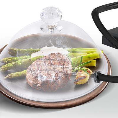 Tragbare Molekularküche Rauchhaube Lebensmittelqualität Deckel Rauchinjektor Kalter Rauchgenerator Fleisch Räuchern Räucherkammer Kochen BBQ Grill