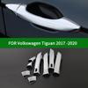 FOR Second Generation Volkswagen Tiguan R-Line 2017- Accessory Glossy Chrome Silver Door Handle Covers Trim 2018