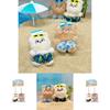 Bear Go Sea Plush Keychain Pair With Beach Pants Design For Students And Gift Giving