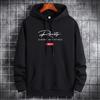 Men's 2021 Spring/Autumn Loose Thin Hoodie - Printed Pullover Sweatshirt
