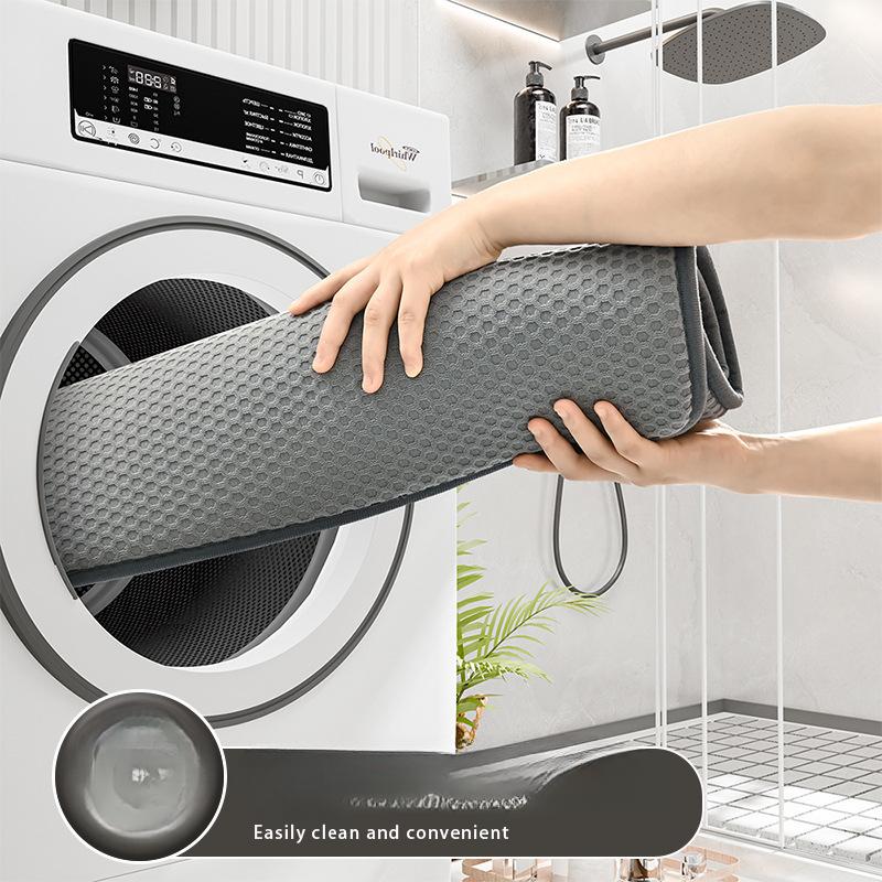 Schwamm Badezimmer Kaschmir Verdickungsmatte Bad Rutschfeste Teppiche In Waschbecken Badewanne Boden Teppich Duschraum Fußmatte Memory-Schaum 3D-Pad