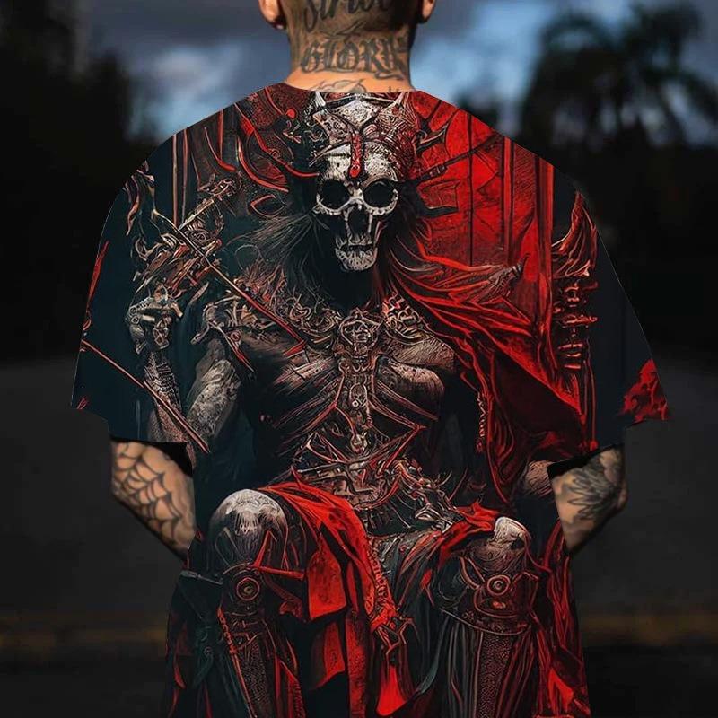 Retro Casual Men's 3D Printed T-shirt Short Sleeved Round Neck Shirt for Spring Summer Clothing T-Shirts Men’s