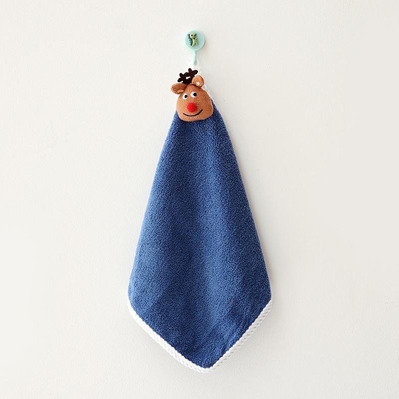 Kinder Weihnachten Stil Handtuch Cartoon Elch Schneemann Weihnachtsmann Weihnachten Baum Samt Handtuch Bad Hängen Handtuch Adsorption Tuch