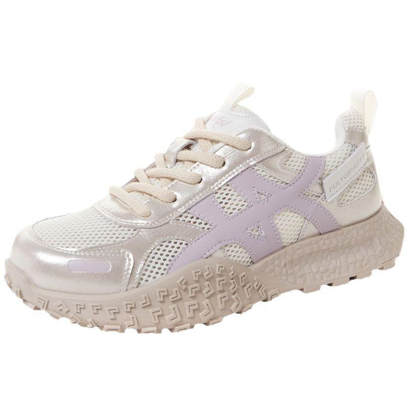 New summer mesh breathable Forrest Gump casual shoes women's platform German training dad shoes versatile and comfortable running shoes