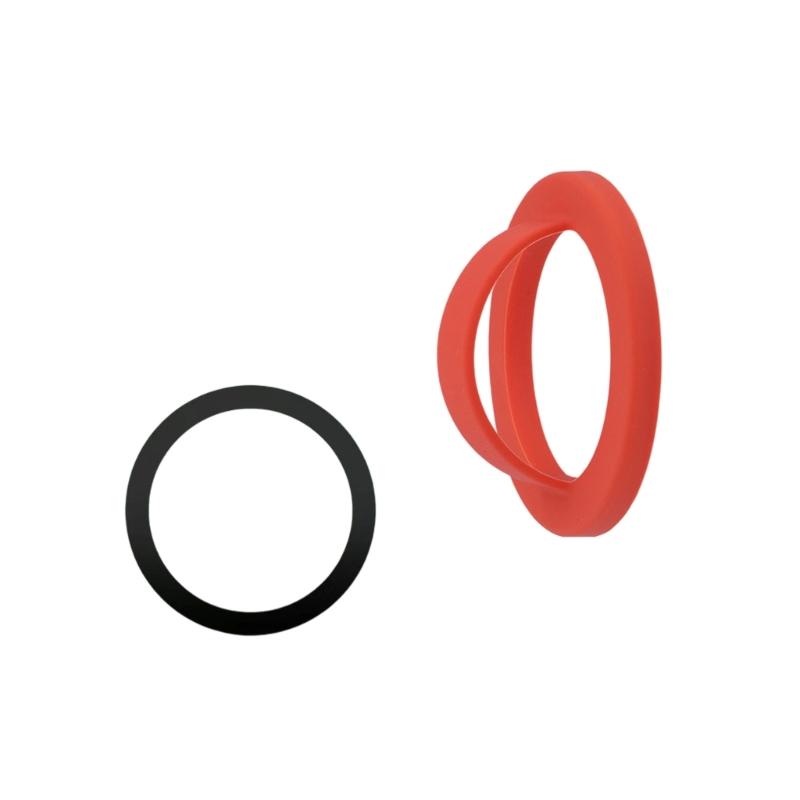 Silicone Magnetic Phone Rings Holder 360 Rotation Finger Grip Stand Not Slip Attachment for Car Mount Desk Viewing Use