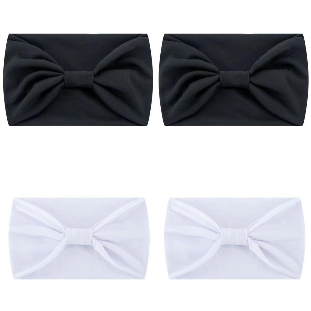 Solid Wide Headband Women Hair Accessories Bowknot Turbans Head Band Wash Face Make-up Sports Running Yoga Headbands