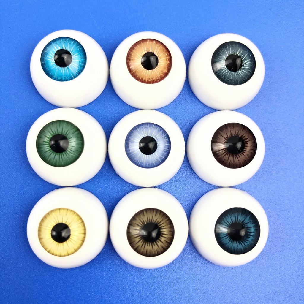 10 stuks(5 paar) Poppen Oogbollen Halfronde Acryl Ogen voor DIY Pop Beer Knutselen Mix Kleur Plastic Poppen Oogbol Poppen Speelgoed Onderdelen